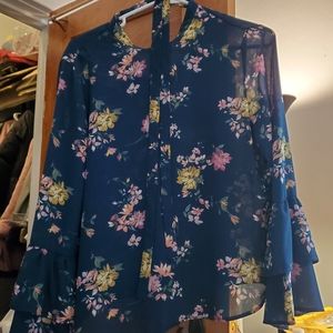 Flower patterned blouse